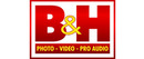 B&H Photo Video merklogo voor beoordelingen van online winkelen voor Electronica producten
