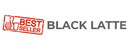 Black Latte merklogo voor beoordelingen van dieet- en gezondheidsproducten