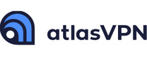 Atlas VPN merklogo voor beoordelingen van mobiele telefoons en telecomproducten of -diensten