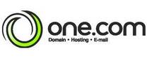 One.com merklogo voor beoordelingen van mobiele telefoons en telecomproducten of -diensten