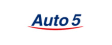 Auto5 merklogo voor beoordelingen van autoverhuur en andere services