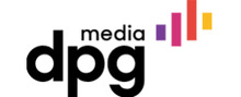 Dpgmedia merklogo voor beoordelingen van mobiele telefoons en telecomproducten of -diensten