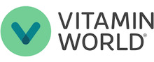 Vitamin World merklogo voor beoordelingen van dieet- en gezondheidsproducten