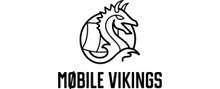 Mobile Vikings merklogo voor beoordelingen van mobiele telefoons en telecomproducten of -diensten