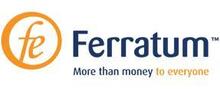Ferratum merklogo voor beoordelingen van financiële producten en diensten