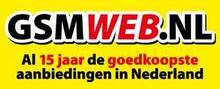 Gsmweb.nl merklogo voor beoordelingen van mobiele telefoons en telecomproducten of -diensten