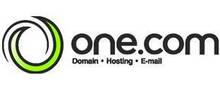 One.com merklogo voor beoordelingen van mobiele telefoons en telecomproducten of -diensten
