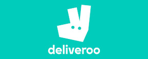 Deliveroo merklogo voor beoordelingen van eten- en drinkproducten