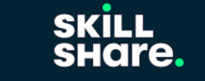 Skillshare merklogo voor beoordelingen van Werk en B2B